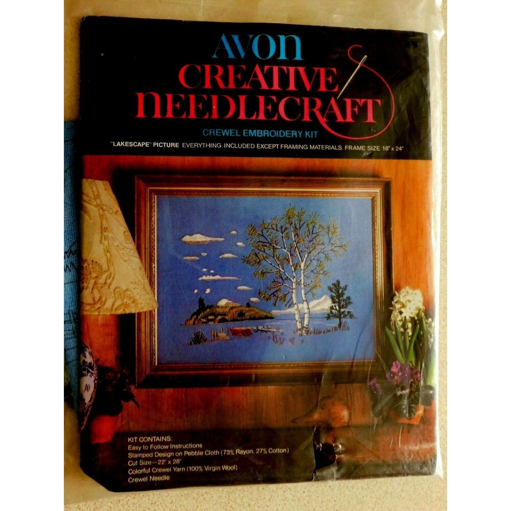 Avon Creative Needlecraft Landscapes Picture NEW 1973